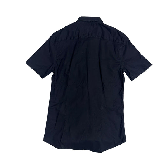New Look® Black Muscle Fit Short Sleeve Shirt(M)
