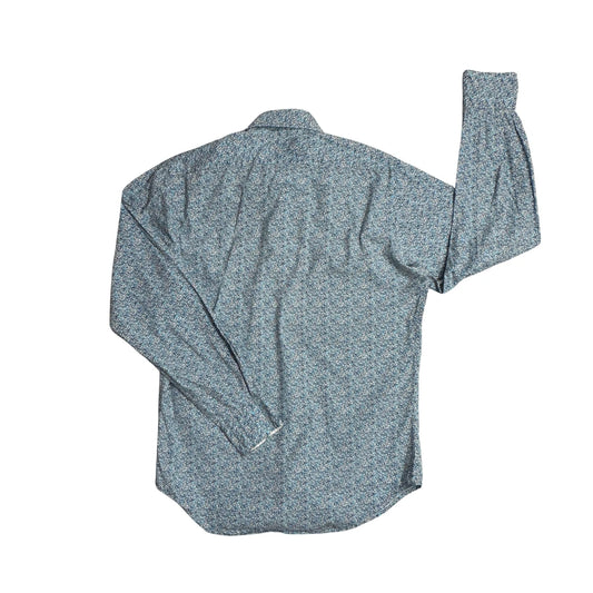 Milewin® Blue Floral Slim Fit Shirt 🌸(S)