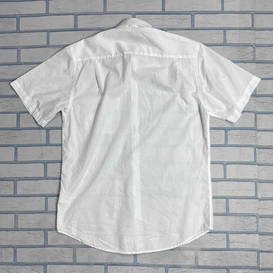 Canda® White Casual Half Sleeve Shirt 🤍(S)