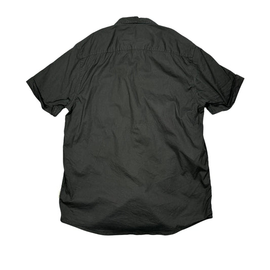 Identic® Black Casual Short Sleeve Shirt(M)