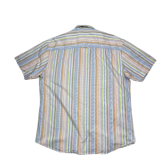 Tom Tailor® Multi-Color Striped Short Sleeve Shirt (L)