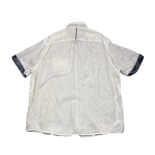 Engbers® White Linen Blend Short Sleeve Shirt (3XL)