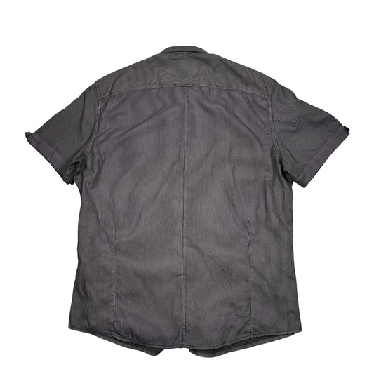 URBNDIST® Grey Striped Utility Shirt (L)