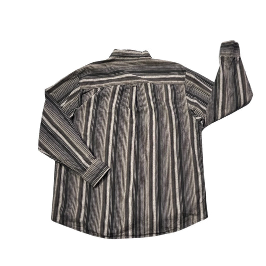 Marcel Battiston® Grey Striped Casual Shirt(XL)