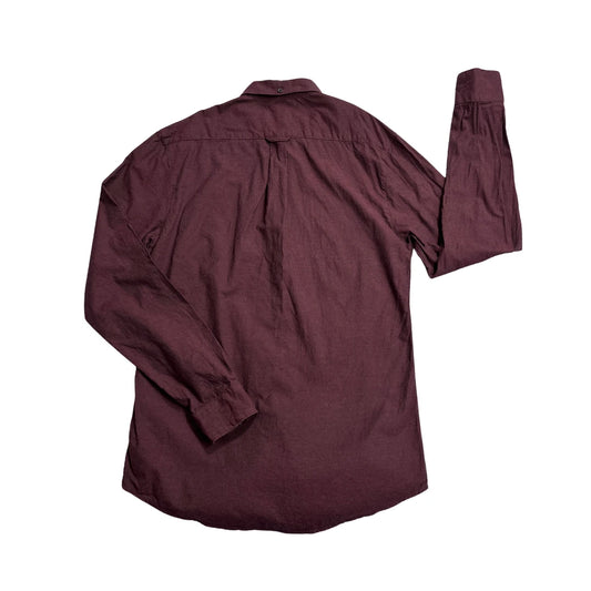 Farah® Burgundy Slim Fit Casual Shirt(S)