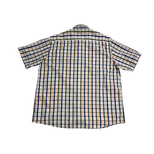 Campione® Multicolor Checked Regular Fit Short Sleeve Shirt(2XL)