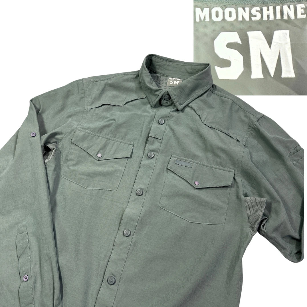 Moonshine® Olive Green Utility Shirt(S)