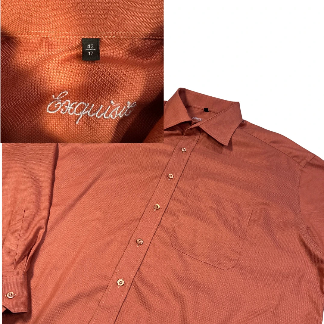 Exquisit® Rust Orange Formal Shirt(2XL)