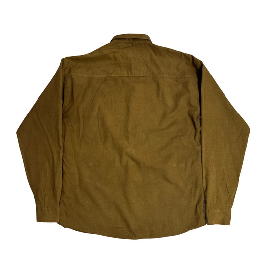 H&M ® Slim Fit Olive Brown Button-Down Shirt 🌿|CHEST 22