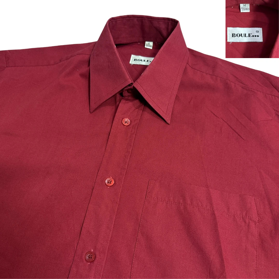 Boule ® Classic Deep Red Short Sleeve Shirt 🔴
