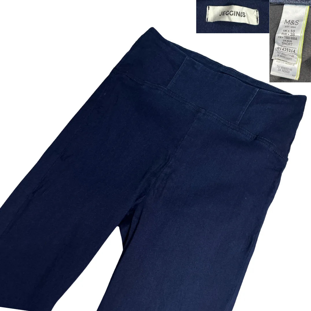 M&S High Waist Navy Blue Jeggings ✨