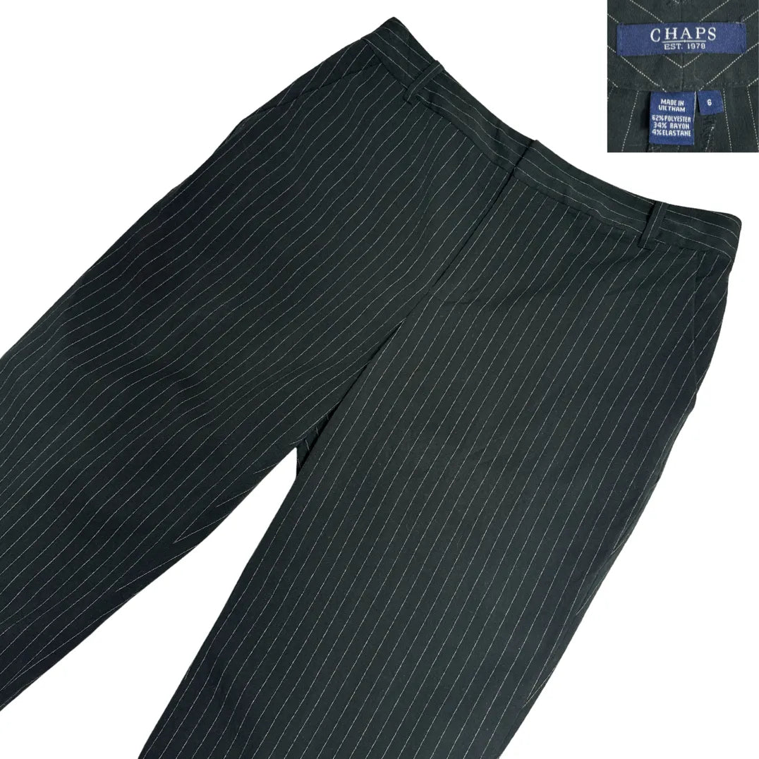 Chaps Pinstripe Straight Fit Dress Pants 🖤✨