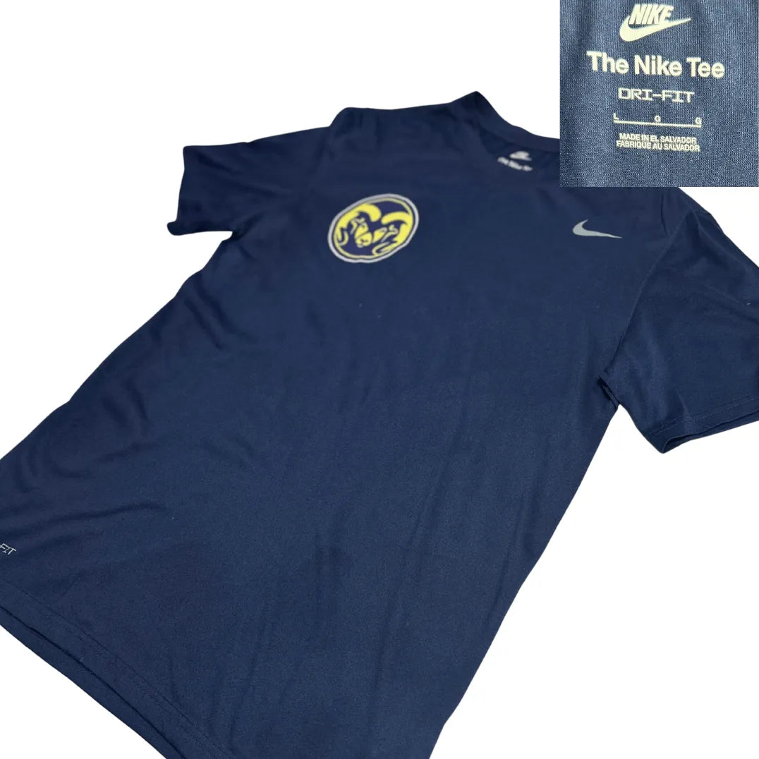 Nike Dri-FIT Navy Blue Performance T-Shirt