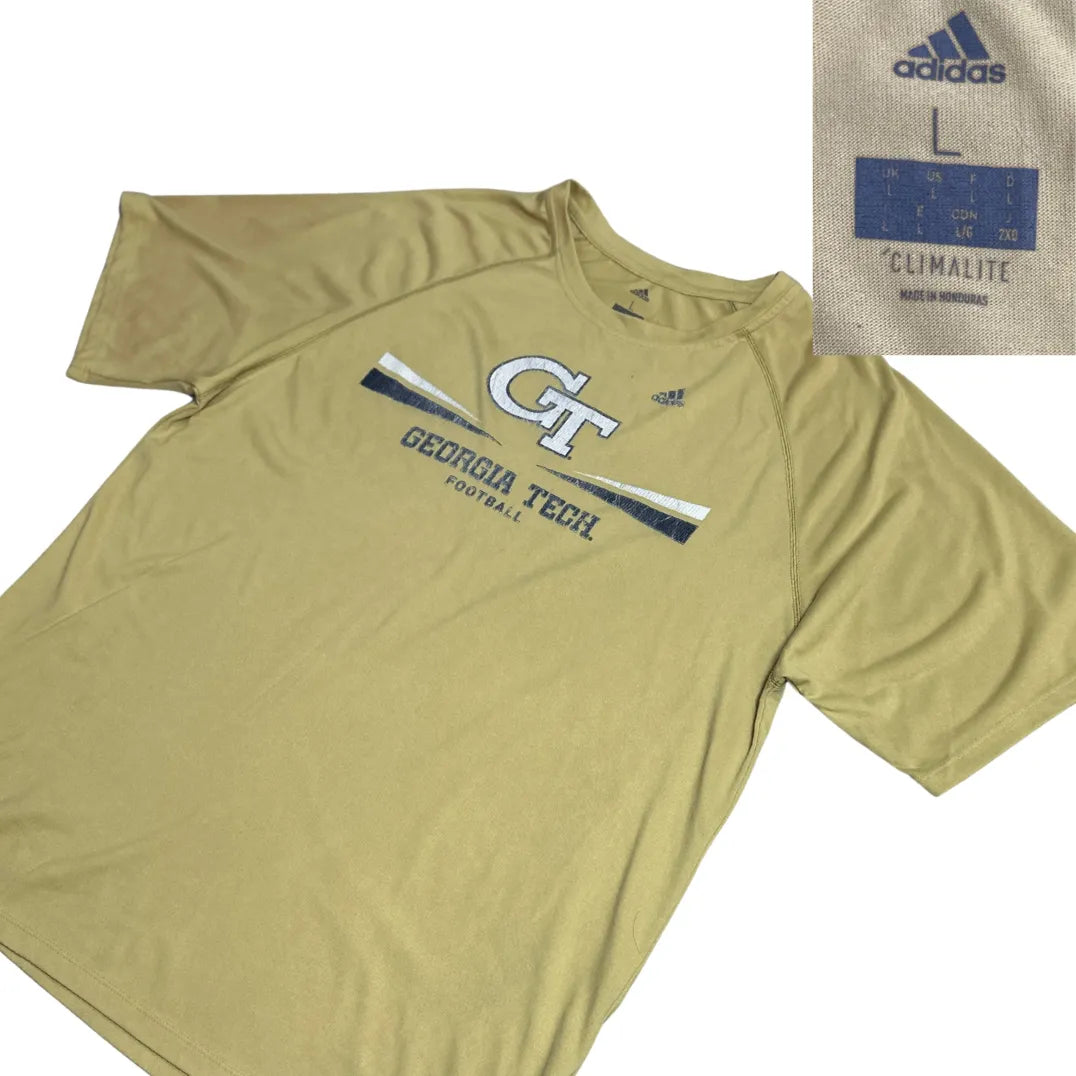 Adidas Georgia Tech Football Climalite Performance T-Shirt