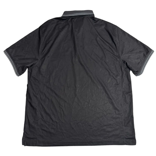 Greg Norman PlayDry Black Floral Performance Polo Shirt