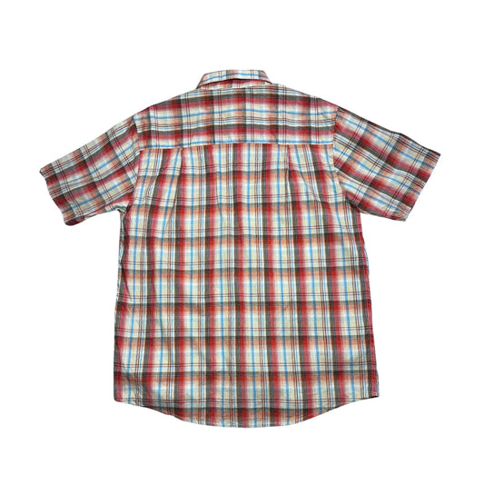 Men's Classic® Multicolor Checked Short Sleeve Shirt(M)