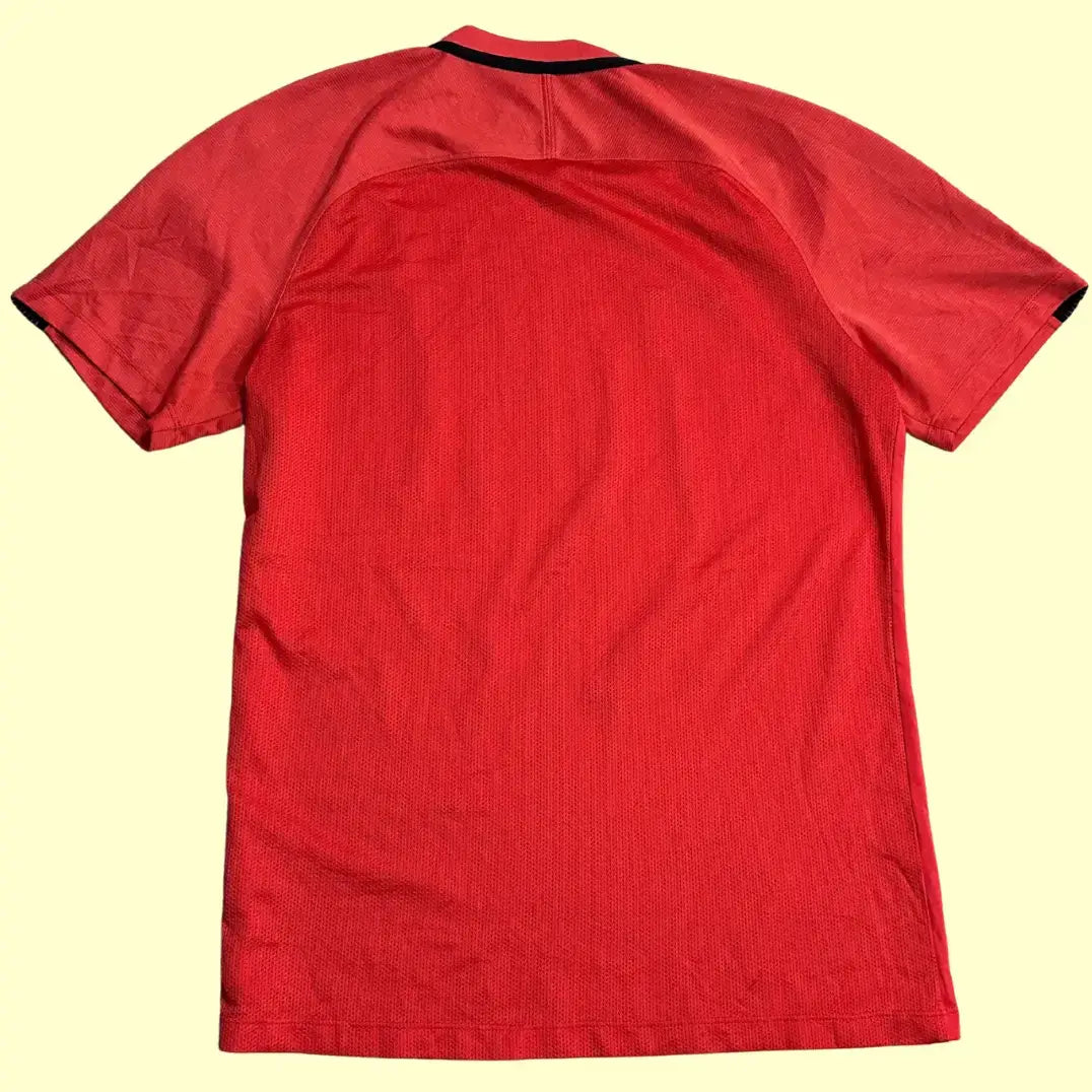 Nike Dri-FIT Training T-Shirt in bright red with black detailing