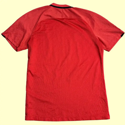 Nike Dri-FIT Training T-Shirt in bright red with black detailing