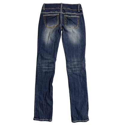 No Boundaries Dark Blue Slim Fit Denim Jeans