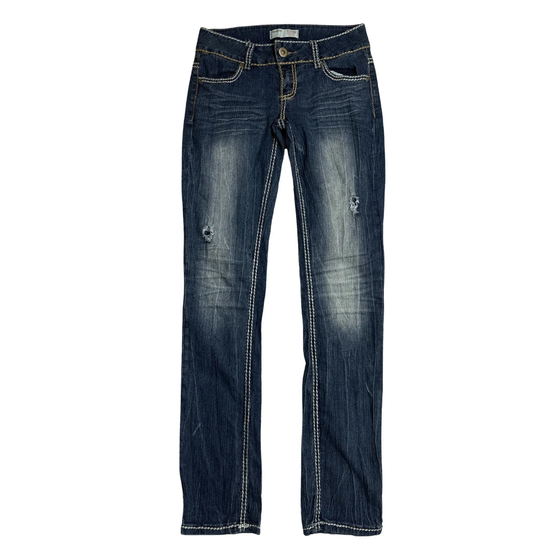 No Boundaries Dark Blue Slim Fit Denim Jeans
