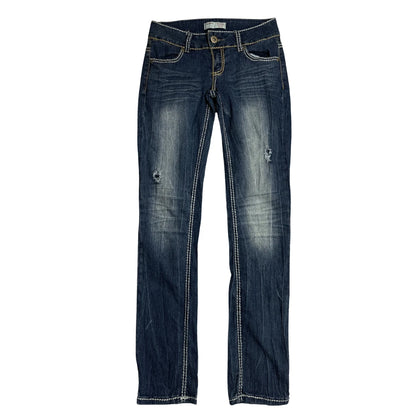 No Boundaries Dark Blue Slim Fit Denim Jeans