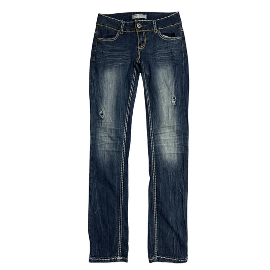 No Boundaries Dark Blue Slim Fit Denim Jeans