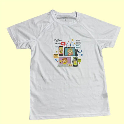 White Graphic T-Shirt (En Línea con Jesús 2023)