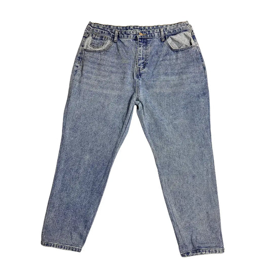 Genleck Vintage Style Light Blue Men Denim Jean