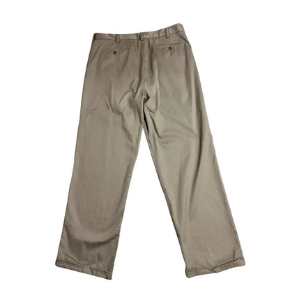George Beige Cotton Chino Trousers for Men