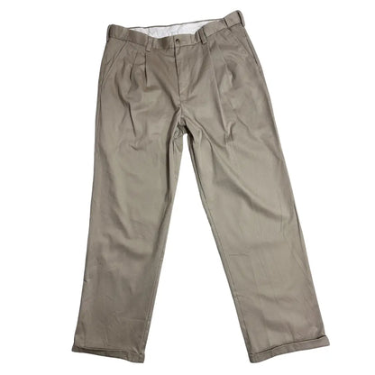 George Beige Cotton Chino Trousers for Men