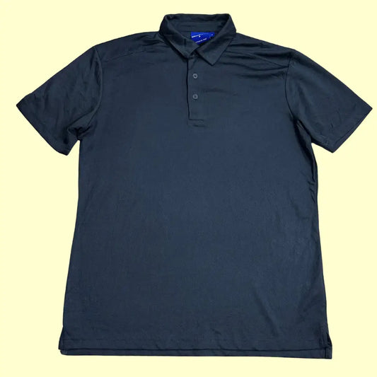Winning Spirit classic black polo shirt.