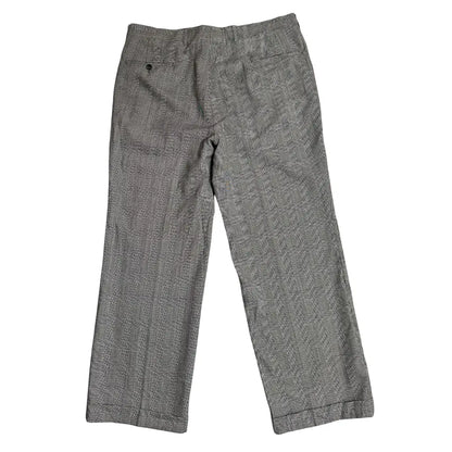 Men’s Grey Checkered Formal Trousers Classic Smart Fit 👔