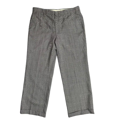 Men’s Grey Checkered Formal Trousers Classic Smart Fit 👔