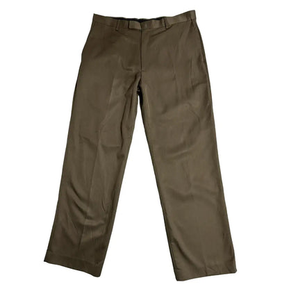 Claiborne Classic Fit Formal Trousers in Olive Brow