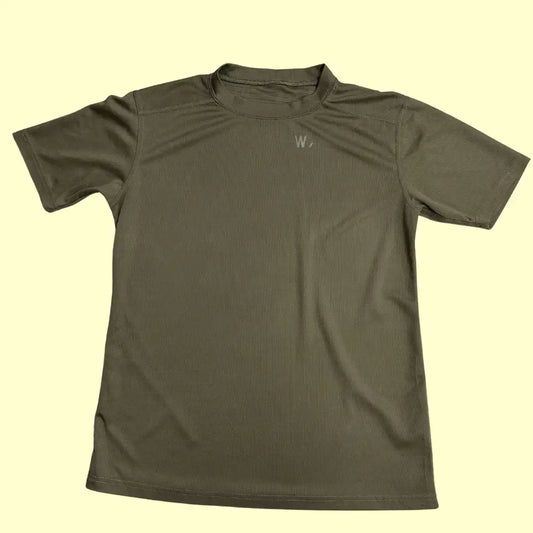 military combat T-shirt in light olive