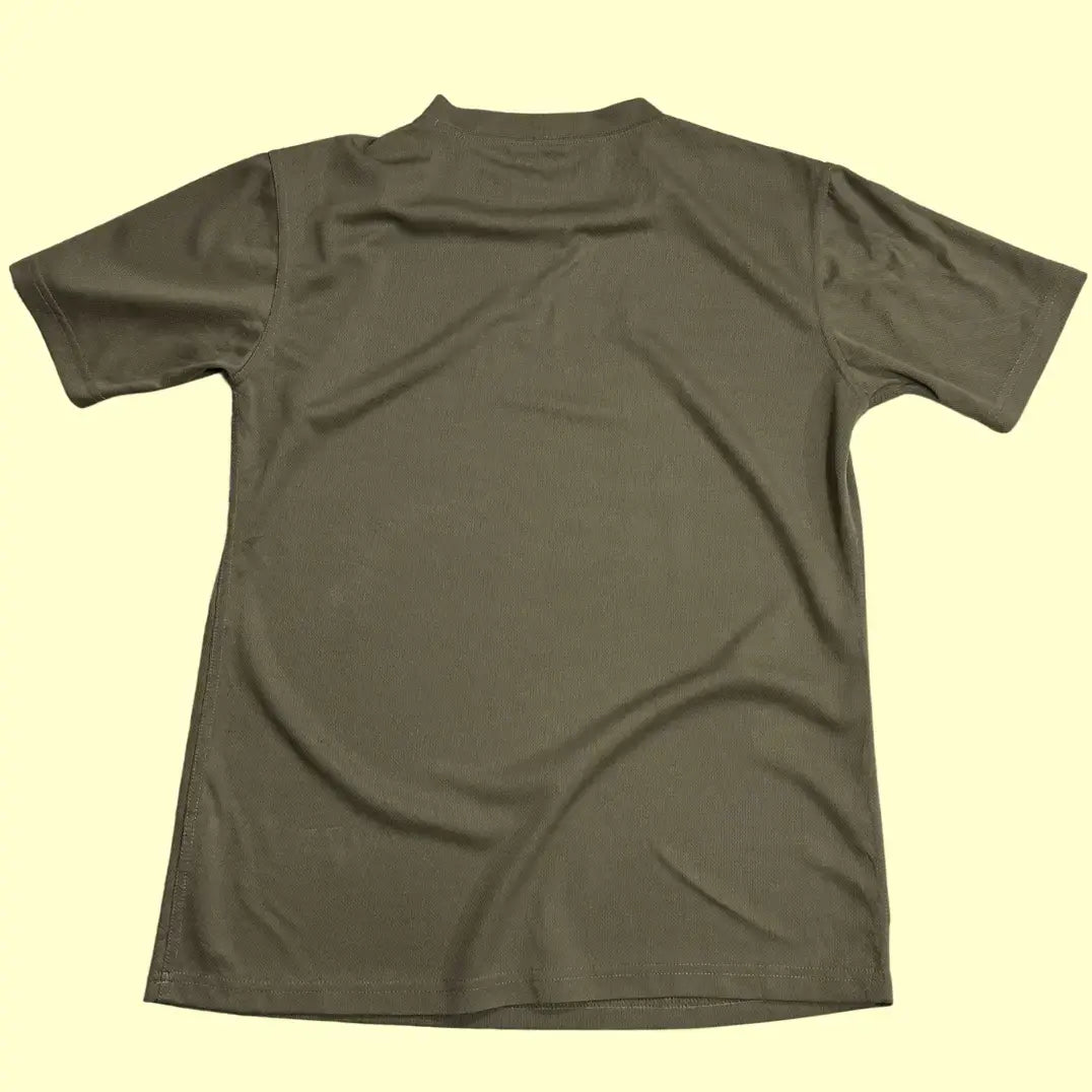 military combat T-shirt in light olive