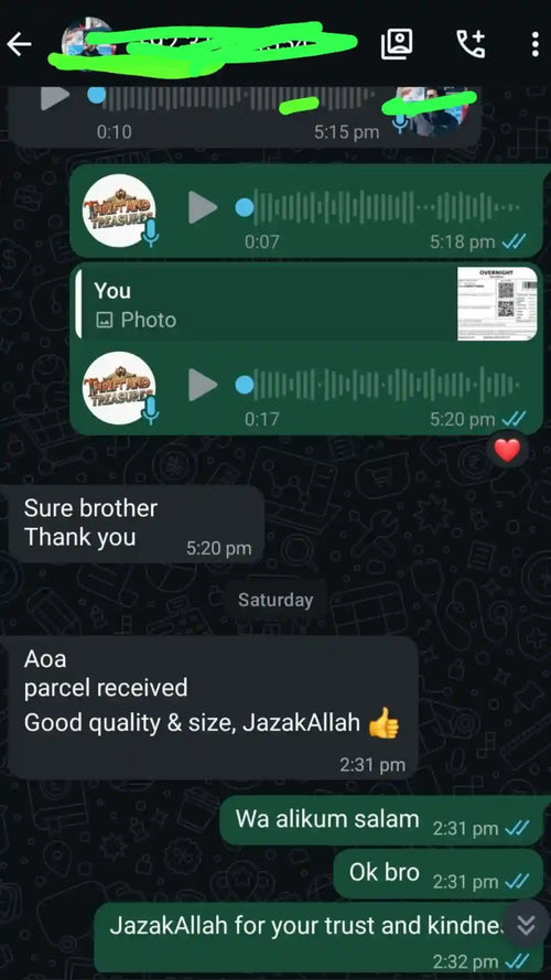 Customer feedback