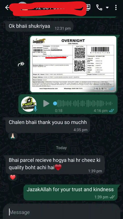Customer feedback