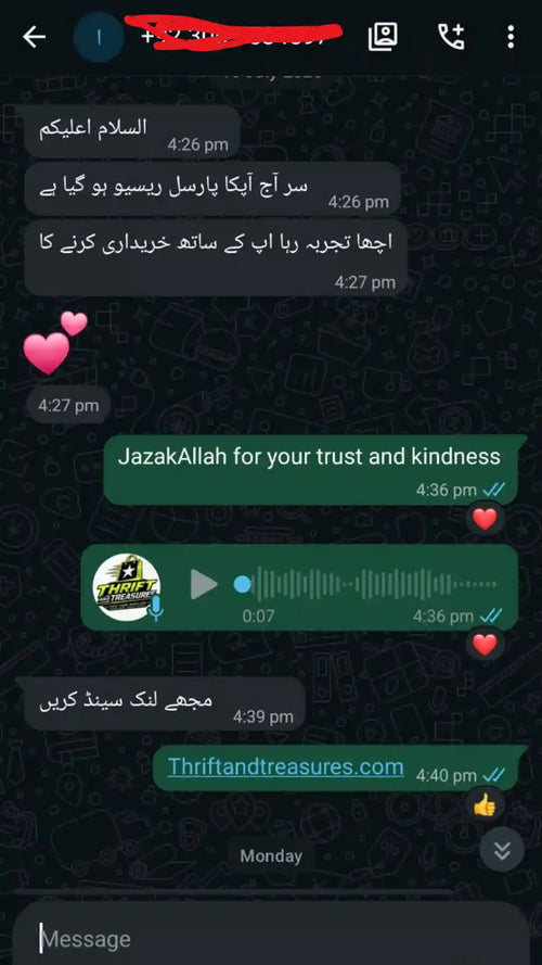 Customer feedback