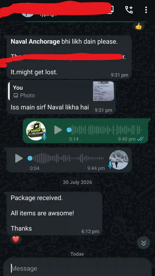 Customer feedback