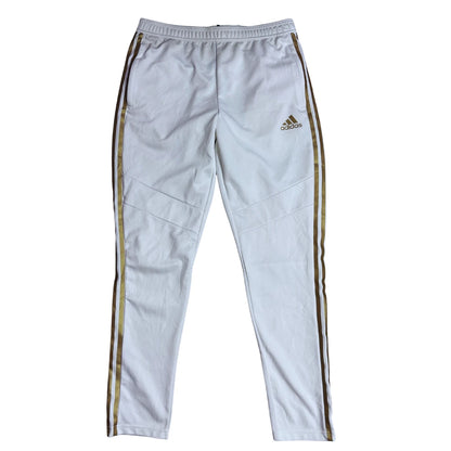 Adidas® White & Gold Track Pants(L)