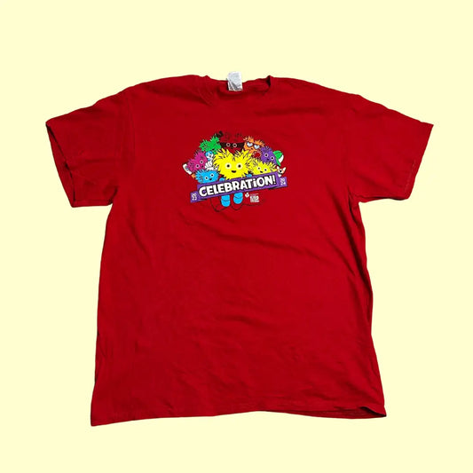 Delta Pro Weight “Celebration!” Red Graphic Tee