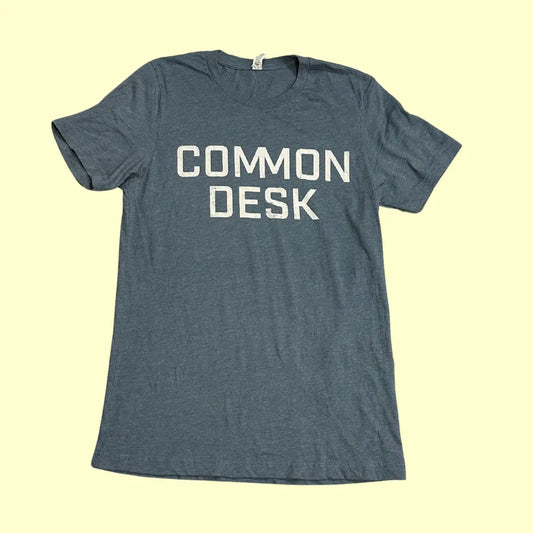 🩵 “Common Desk” Minimal Blue Tee