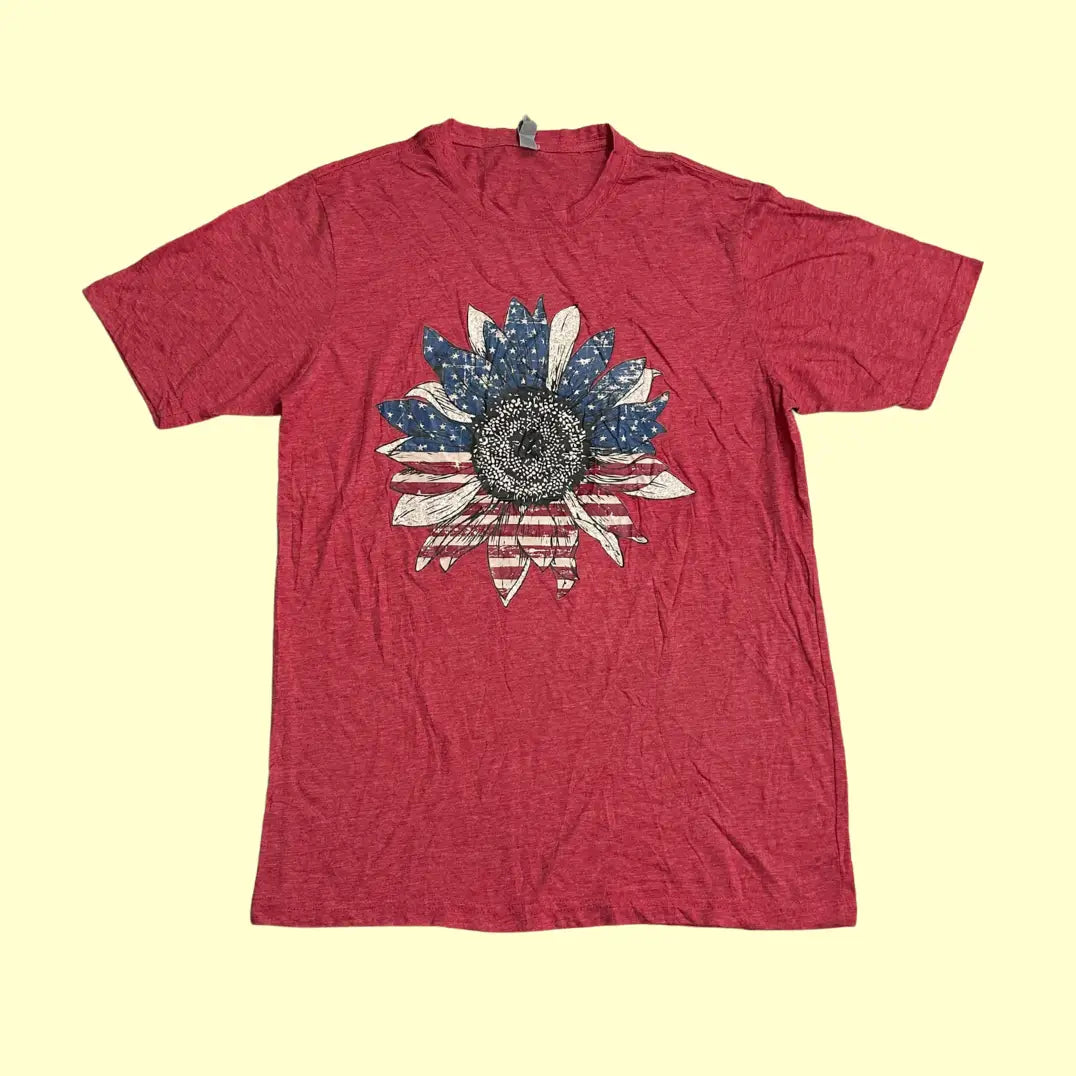 🌻 “Sunflower Americana” Graphic Tee