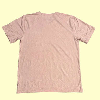 George “Getting Rowdy” Light Pink V-Neck Tee (Small)