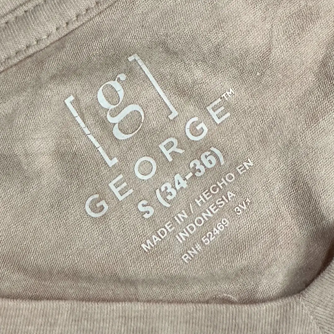 George “Getting Rowdy” Light Pink V-Neck Tee (Small)