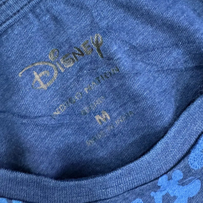 Disney Mickey Mouse All-Over Print Blue Tee (Medium)