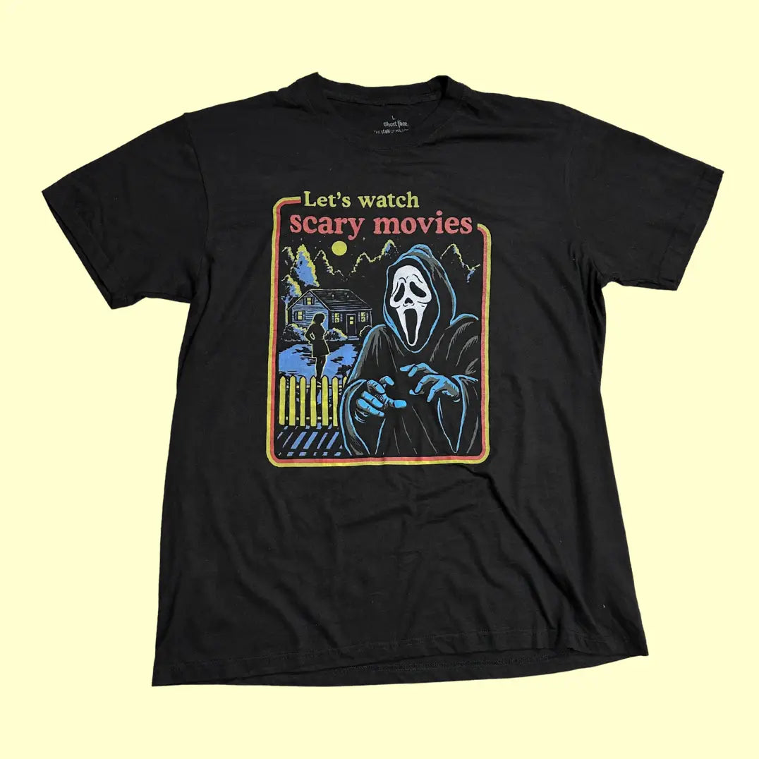 🖤 Ghost Face “Let’s Watch Scary Movies” Tee