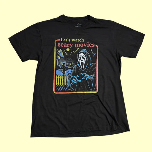 🖤 Ghost Face “Let’s Watch Scary Movies” Tee