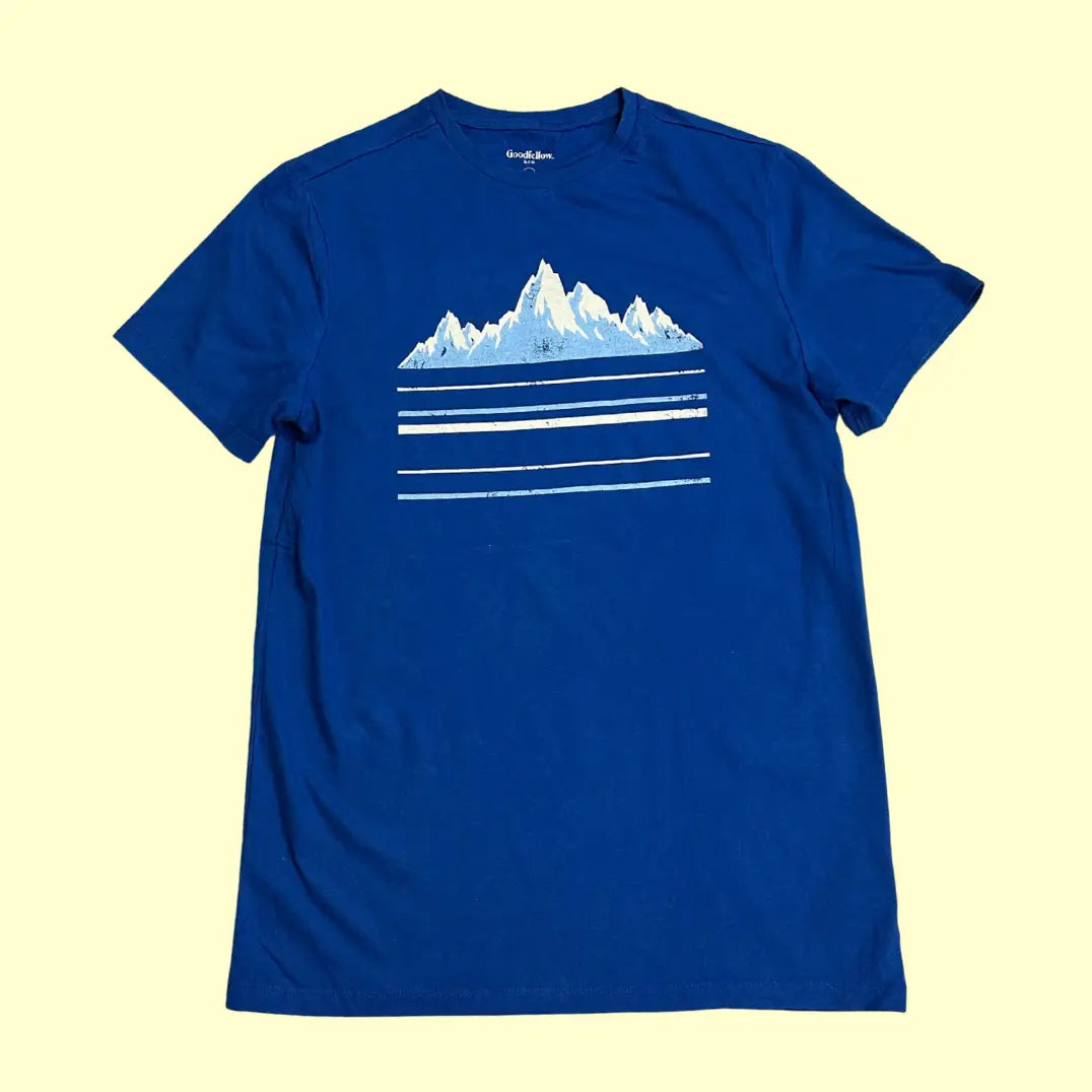 🏔️ Goodfellow & Co Blue Mountain Graphic Tee